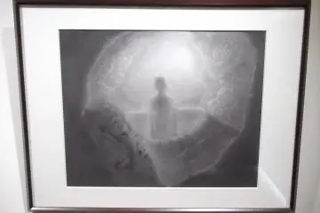 Close-up on a haunting print