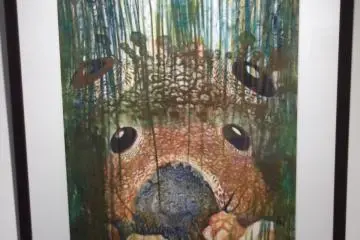 One of her few colour prints
