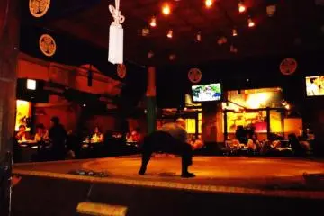 You can go inside and imagine you are a sumo wrestler! But only if you are a man, unfortunately.