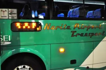 Look out for the green bus and make sure it says Narita Airport transport on it. (Photo: Michelle Madden)