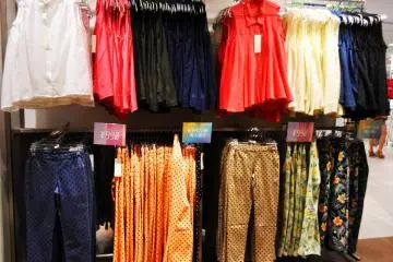 Most clothes here cost under ten US dollars.