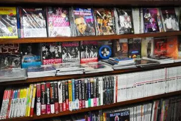 The book selection was mostly in Japanese.
