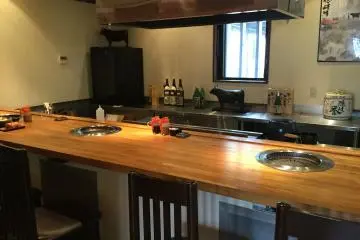 Bar seating.
