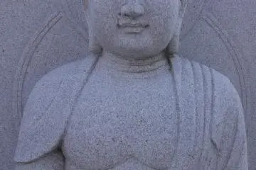 Close up on a face at peace