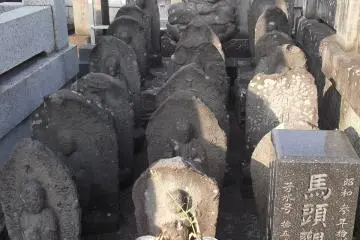 Ancient markers in the graveyard