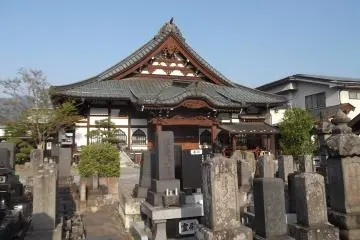 The prayer hall seen from the grave