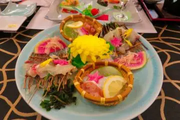 Dinner second course with Snapper