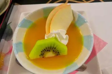 Tangerine Gelatin desert