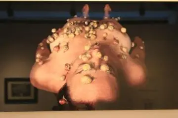 <p>An example of one of the more daring artworks on display.</p>