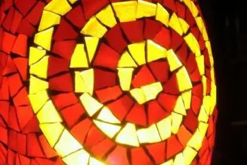 Mosaic Lamps like this delight your senses here in Yokohama