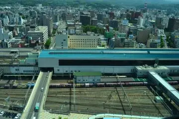 JR Morioka Station from above.