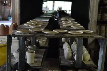 A drying machine used for drying pottery prior to firing.