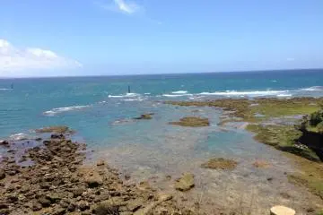 The water from Hija River meets the East China Sea