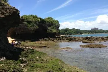 The mouth of the Hija River can be seen in the distance