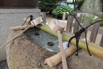 Temizuya made from stone