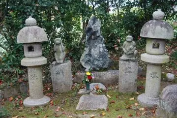 A monkey couple, evidence of Koshin worship