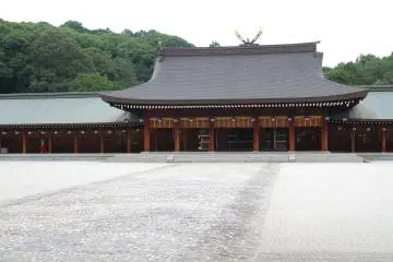 View of the Nai-Haiden, the Inner Worship Hall