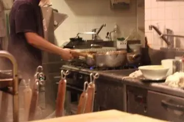 Here we see some of the behind the scenes action on Tokyo Ramen Street.