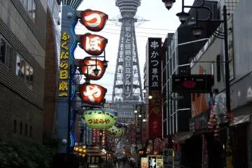<p>Shinsekai during the day</p>