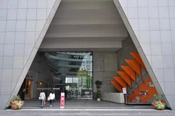 The south entrance to the building.