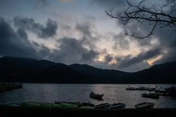 Golden Hour from Lake Ashi