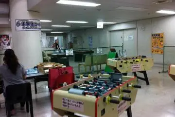 Fussball tables for the older children
