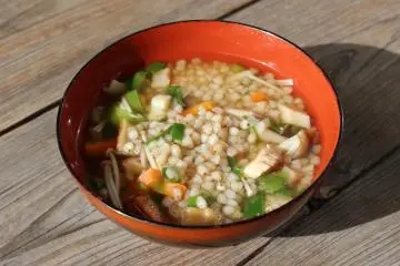 Soba noodle zousui porridge