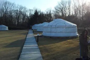 A super-cosy Mongolian yurt