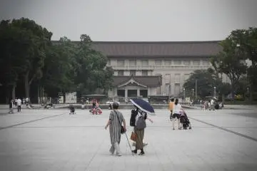 In front of the National Museum
