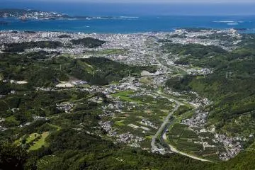 Panorama sur les champs Akitsu depuis Tanabe Kamiaku