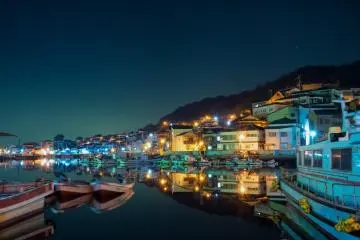 Night view on the Island of Ie