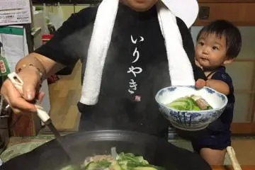 Cuisine locale "Iriyaki" dans une ferme