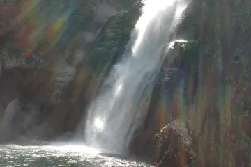 Akiu Otaki Falls in their shining glory.