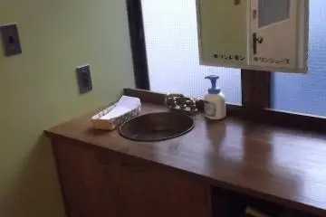 Here's where I brushed my teeth