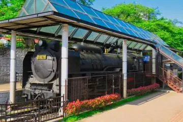 Yamakita Town Railroad Park in spring