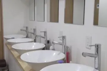 The very swish sinks and taps