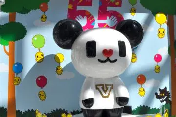 Goexpanda, the mascot of TV Asahi, is perfect for the cheery and colorful disposition of the station