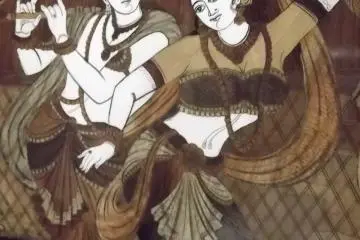 lukisan pemusik dan penari