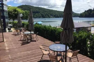 The resort's private BBQ deck.