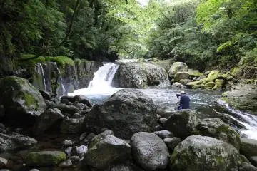 Kikuchi Gorge has several waterfalls