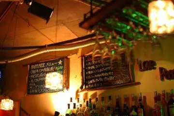 Chalk board menus on the wall; don't worry if you can't read them, the staff will help you out