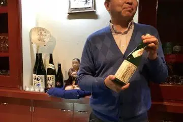 The bar owner, Kaoru Sasaki, is passionate and knowledgable about sake