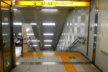 The way to the underground passageway