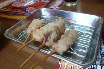 <p>Kushi katsu- Fried skewers</p>