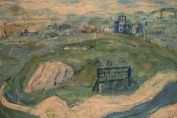 'View of Morioka', 1941, Matsumato Shunsuke, Oil on Canvas