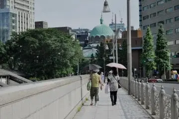 Walking towards Nikolai-do from Yushima Seido