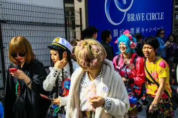 Dressed to resemble their favourite anime characters