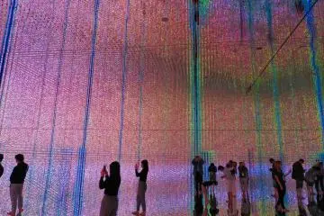 Teamlab Planets Mirror Exhibit