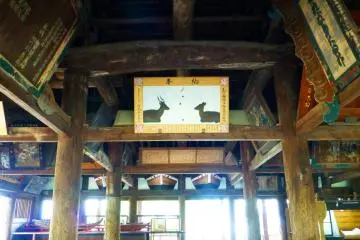 A painting of the wild deer which inhabit Miyajima
