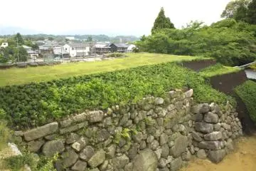 Stone walls of Kameyama Castle